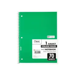 Subject Notebooks|Mead 1-Subject Notebooks, 8