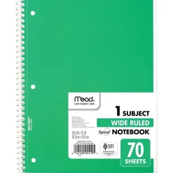 Subject Notebooks|Mead 1-Subject Notebooks, 8