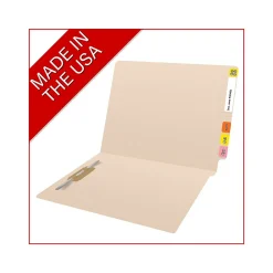 File Folders|Medical Arts Press End Tab File Folder, Straight-Cut, Letter Size, Manila, 50/Box (S-01103-50-3)