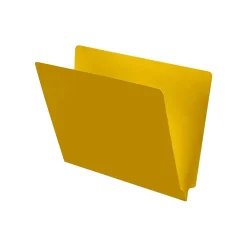 File Folders|Medical Arts Press End Tab File Folder, Straight Cut, Letter-Size, Yellow, 100/Box (S-09241-YLW)