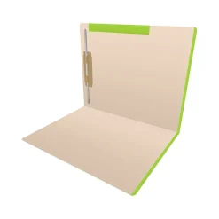 File Folders|Medical Arts Press File Folder, Straight-Cut, Letter Size, Manila Stock, Manila/Light Green, Reinforced Right Side, 50/Box