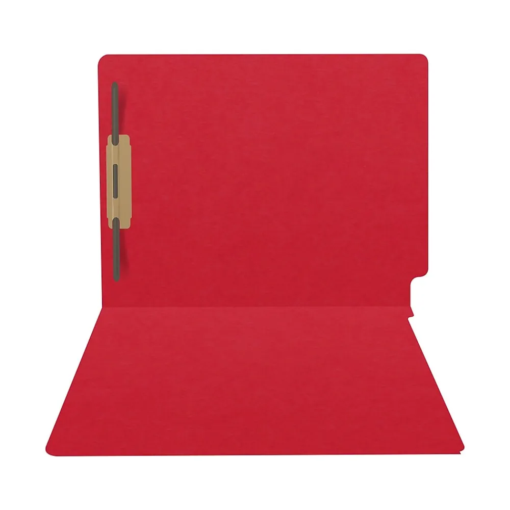 File Folders|Medical Arts Press Heavy Duty End Tab File Folder, Straight-Cut, Letter Size, Red, 40/Box (S-09461-RED)