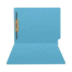 File Folders|Medical Arts Press Heavy Duty End Tab File Folder, Straight-Cut, Letter Size, Blue, 40/Box (S-09461-DBL)