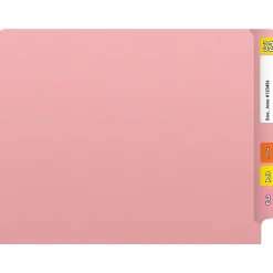 File Folders|Medical Arts Press Heavy Duty End Tab File Folder, Straight-Cut, Letter Size, Pink, 40/Box (S-09461-PNK)