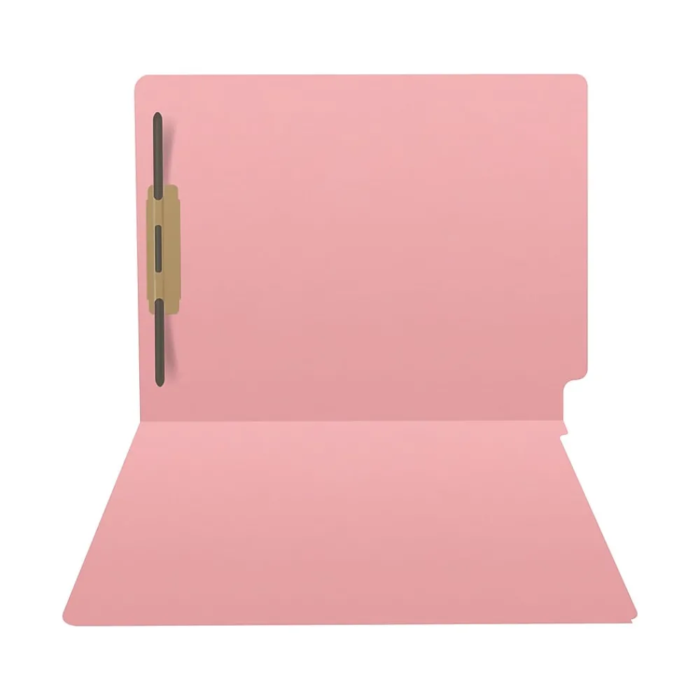 File Folders|Medical Arts Press Heavy Duty End Tab File Folder, Straight-Cut, Letter Size, Pink, 40/Box (S-09461-PNK)