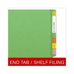 File Folders|Medical Arts Press Heavy Duty End Tab File Folder, Straight-Cut, Letter Size, Green, 40/Box (S-09461-GRN)