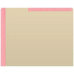 File Folders|Medical Arts Press Heavy-Duty End Tab File Folder, Straight Cut, Letter-Size, Manila, 50/Box (S-09466-PNK)