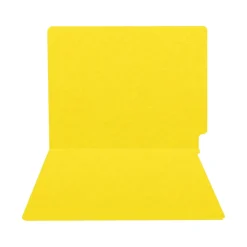 File Folders|Medical Arts Press Heavy-Duty End Tab File Folder, Straight Cut, Letter-Size, Yellow, 40/Box (S-09458-YLW)