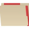 File Folders|Medical Arts Press Heavy-Duty End Tab File Folder, Straight Cut, Letter-Size, Manila, 50/Box (S-09466-RED)