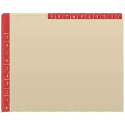 File Folders|Medical Arts Press Heavy-Duty End Tab File Folder, Straight Cut, Letter-Size, Manila, 50/Box (S-09466-RED)