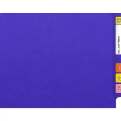 File Folders|Medical Arts Press Heavy-Duty End Tab File Folder, Straight Cut, Letter-Size, Purple, 40/Box (S-09459-PUR)