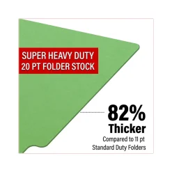 File Folders|Medical Arts Press Heavy-Duty End Tab File Folder, Straight Cut, Letter-Size, Green, 40/Box (S-09459-GRN)