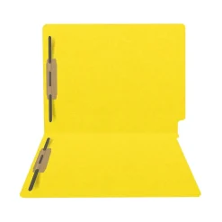 File Folders|Medical Arts Press Heavy-Duty End Tab File Folder, Straight Cut, Letter-Size, Yellow, 40/Box (S-09459-YLW)