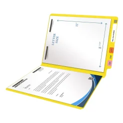 File Folders|Medical Arts Press Heavy-Duty End Tab File Folder, Straight Cut, Letter-Size, Yellow, 40/Box (S-09459-YLW)
