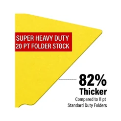 File Folders|Medical Arts Press Heavy-Duty End Tab File Folder, Straight Cut, Letter-Size, Yellow, 40/Box (S-09459-YLW)