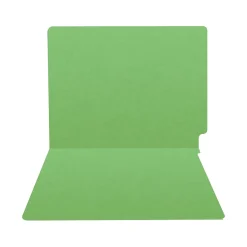 File Folders|Medical Arts Press Heavy-Duty End Tab File Folder, Straight Cut, Letter-Size, Green, 40/Box (S-09458-GRN)