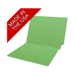 File Folders|Medical Arts Press Heavy-Duty End Tab File Folder, Straight Cut, Letter-Size, Green, 40/Box (S-09458-GRN)