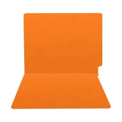 File Folders|Medical Arts Press Heavy-Duty End Tab File Folder, Straight Cut, Letter-Size, Orange, 40/Box (S-09458-ORG)