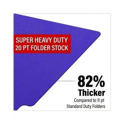 File Folders|Medical Arts Press Heavy-Duty End Tab File Folder, Straight Cut, Letter-Size, Purple, 40/Box (S-09458-PRP)