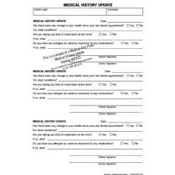 Medical Forms*Medical Arts Press ® History Update Form, Dental