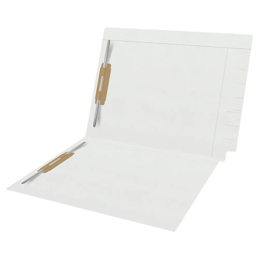 File Folders|Medical Arts Press Kardex Match Reinforced End Tab File Folder, Straight Cut, Letter Size, White, 50/Box (S-09484-WHT)