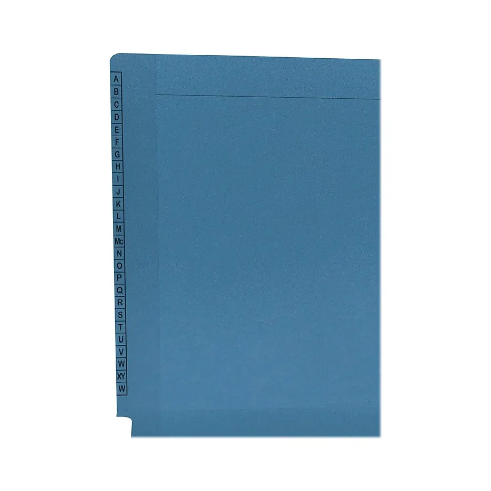 File Folders|Medical Arts Press Kardex Match Reinforced End Tab File Folder, Straight Cut, Letter-Size, Blue, 100/Box (F1170-BLU)