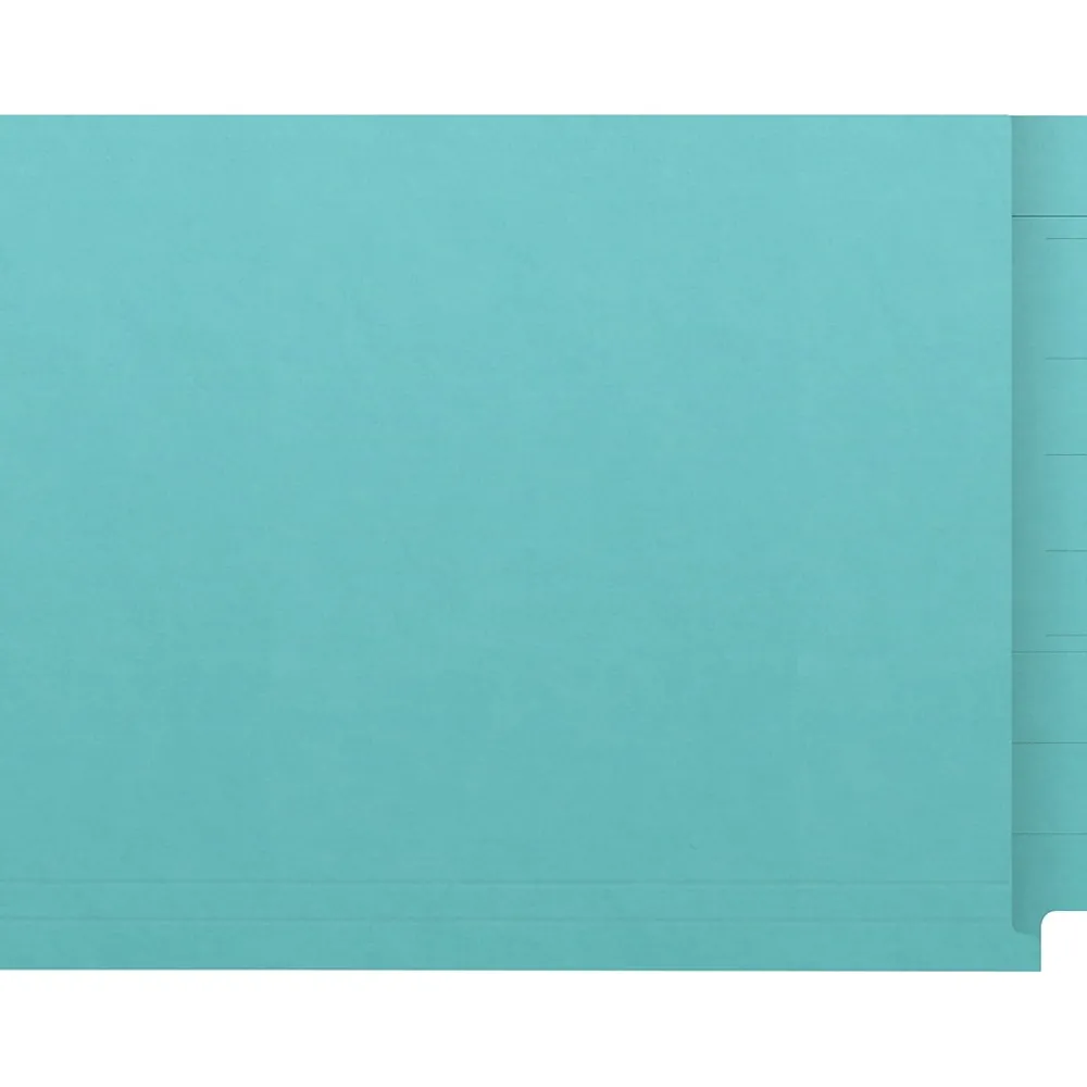 File Folders|Medical Arts Press Kardex Match Reinforced End Tab File Folder, Straight Cut, Letter Size, Light Blue, 50/Box (S-09483-LBL)