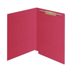 File Folders|Medical Arts Press Kardex Match Reinforced End Tab File Folder, Straight Cut, Letter Size, Red, 50/Box (S-09483-RED)