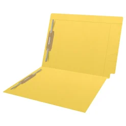 File Folders|Medical Arts Press Kardex Match Reinforced End Tab File Folder, Straight Cut, Letter Size, Yellow, 50/Box (S-09484-YLW)