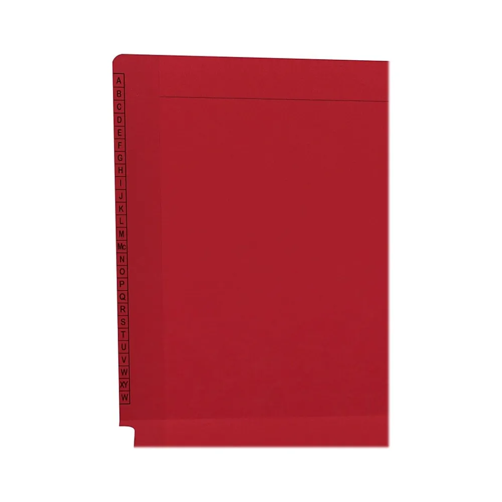 File Folders|Medical Arts Press Kardex Match Reinforced End Tab File Folder, Straight Cut, Letter-Size, Red, 100/Box (F1170-RED)