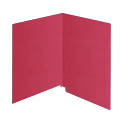 File Folders|Medical Arts Press Kardex Match Reinforced End Tab File Folder, Straight Cut, Letter Size, Red, 100/Box (S-09482-RED)