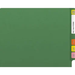 File Folders|Medical Arts Press Reinforced End Tab File Folder, Straight Cut, Letter-Size, Green, 50/Box (S-01501-GRN)