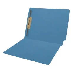 File Folders|Medical Arts Press Reinforced End Tab File Folder, Straight Cut, Letter Size, Blue, 50/Box (S-01501-BLU)