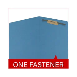 File Folders|Medical Arts Press Reinforced End Tab File Folder, Straight Cut, Letter Size, Blue, 50/Box (S-01501-BLU)