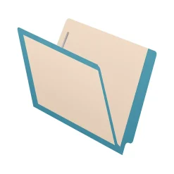 File Folders|Medical Arts Press Reinforced End Tab File Folder, Straight-Cut, Letter Size, Manila/Blue, 50/Box (S-09473-BLU)