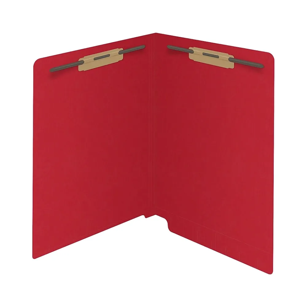 File Folders|Medical Arts Press Reinforced End Tab File Folder, Straight Cut, Letter-Size, Red, 250/Carton (S-01502-RED-B)