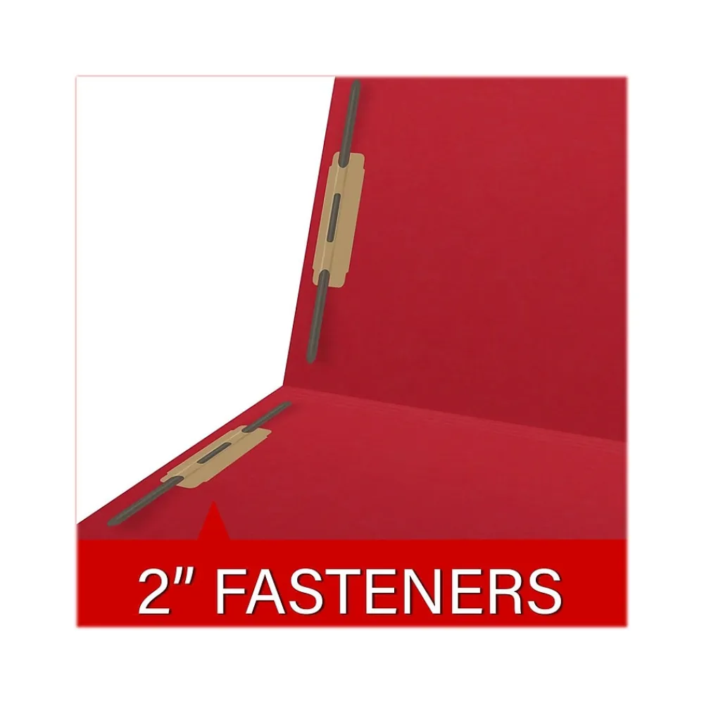 File Folders|Medical Arts Press Reinforced End Tab File Folder, Straight Cut, Letter-Size, Red, 250/Carton (S-01502-RED-B)