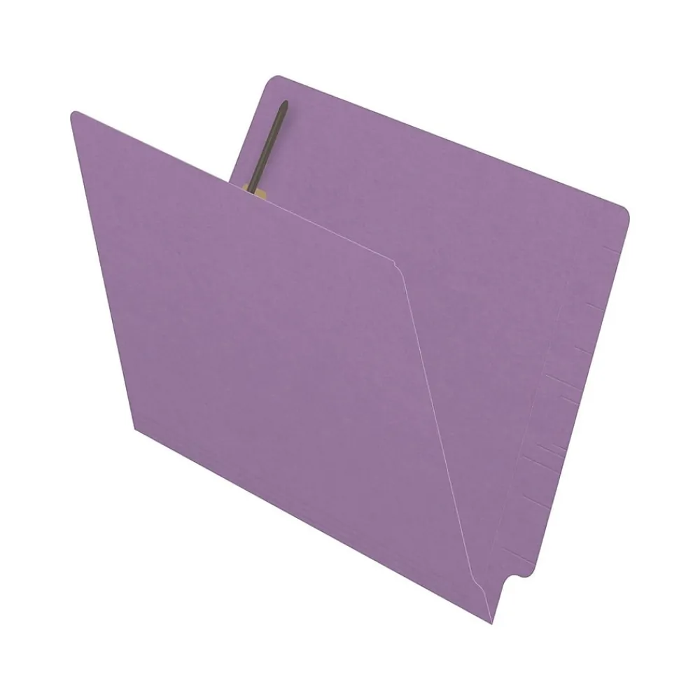 File Folders|Medical Arts Press Reinforced End Tab File Folder, Straight Cut, Letter-Size, Lavender, 250/Carton (S-01502-LAV-B)