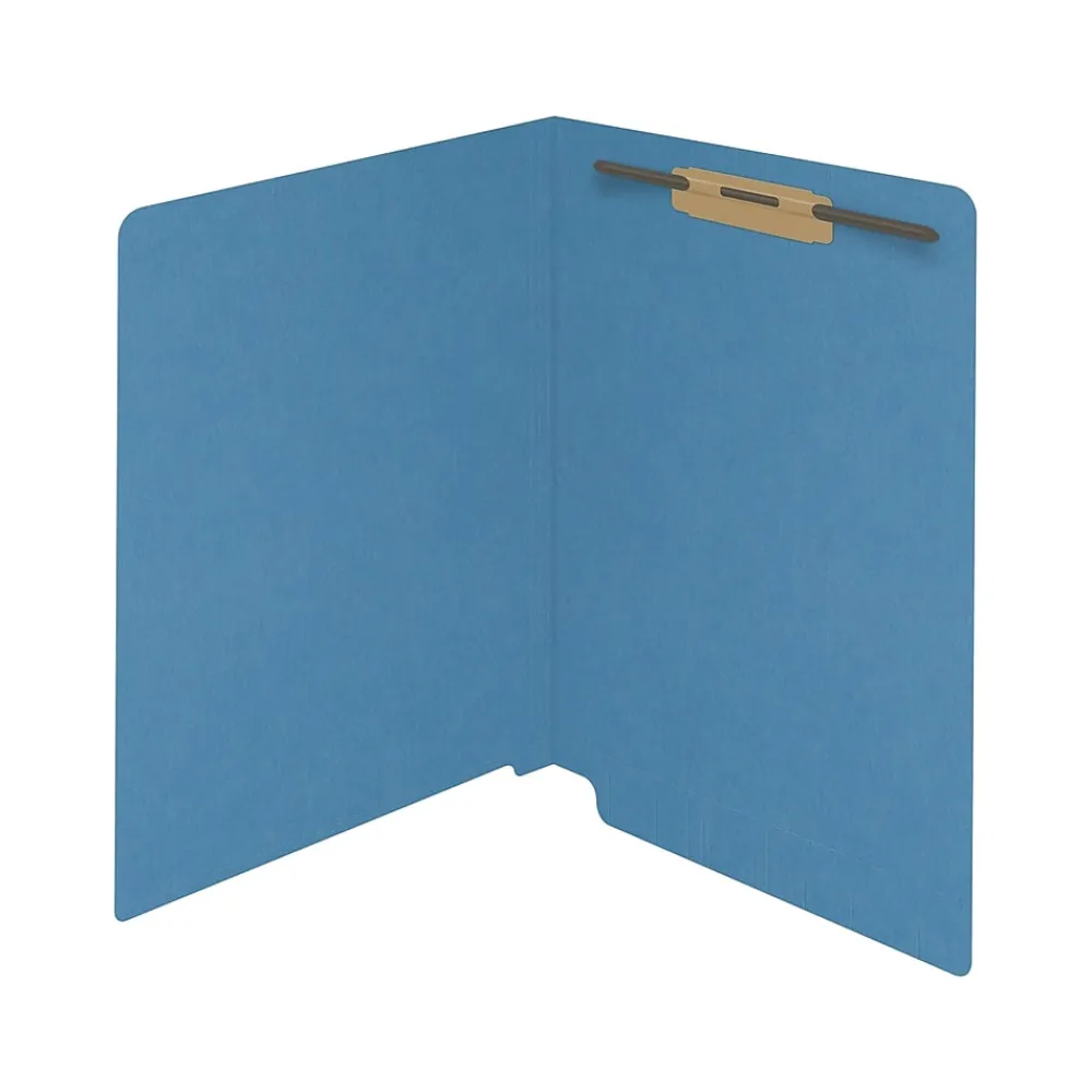 File Folders|Medical Arts Press Reinforced End Tab File Folder, Straight Cut, Letter-Size, Blue, 50/Box (S-01601-BLU)