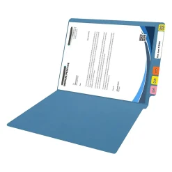 File Folders|Medical Arts Press Reinforced End Tab File Folder, Straight Cut, Letter-Size, Blue, 50/Box (S-01601-BLU)