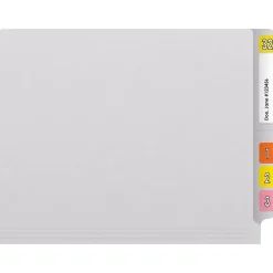 File Folders|Medical Arts Press Reinforced End Tab File Folder, Straight Cut, Letter-Size, White, 250/Carton (S-01502-WHT-B)