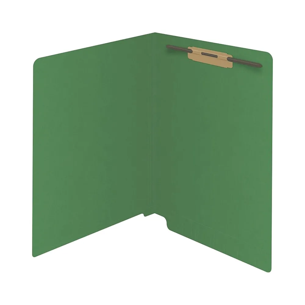 File Folders|Medical Arts Press Reinforced End Tab File Folder, Straight Cut, Letter-Size, Green, 50/Box (S-01601-GRN)