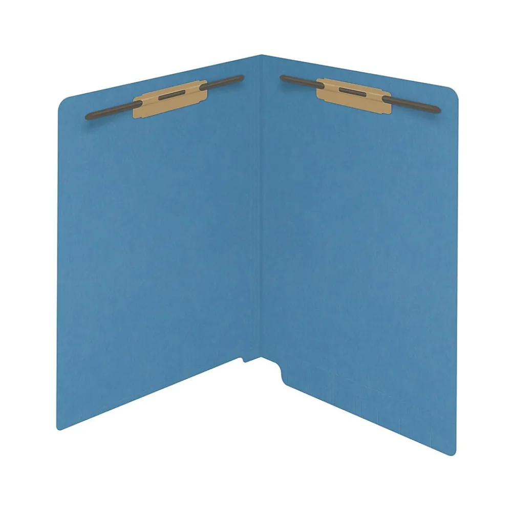 File Folders|Medical Arts Press Reinforced End Tab File Folder, Straight Cut, Letter-Size, Blue, 250/Carton (S-01502-BLU-B)
