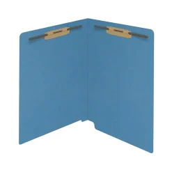 File Folders|Medical Arts Press Reinforced End Tab File Folder, Straight Cut, Letter-Size, Blue, 50/Box (S-01602-BLU)