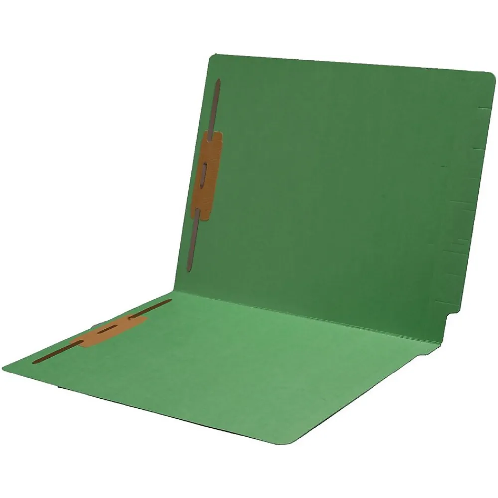 File Folders|Medical Arts Press Reinforced End Tab File Folder, Straight Cut, Letter-Size, Green, 250/Carton (S-01602-GRN-B)