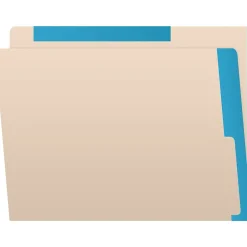 File Folders|Medical Arts Press Reinforced Top Tab File Folder, Full-Cut, Letter Size, Manila/Blue, 50/Box (S-09468-BLU)