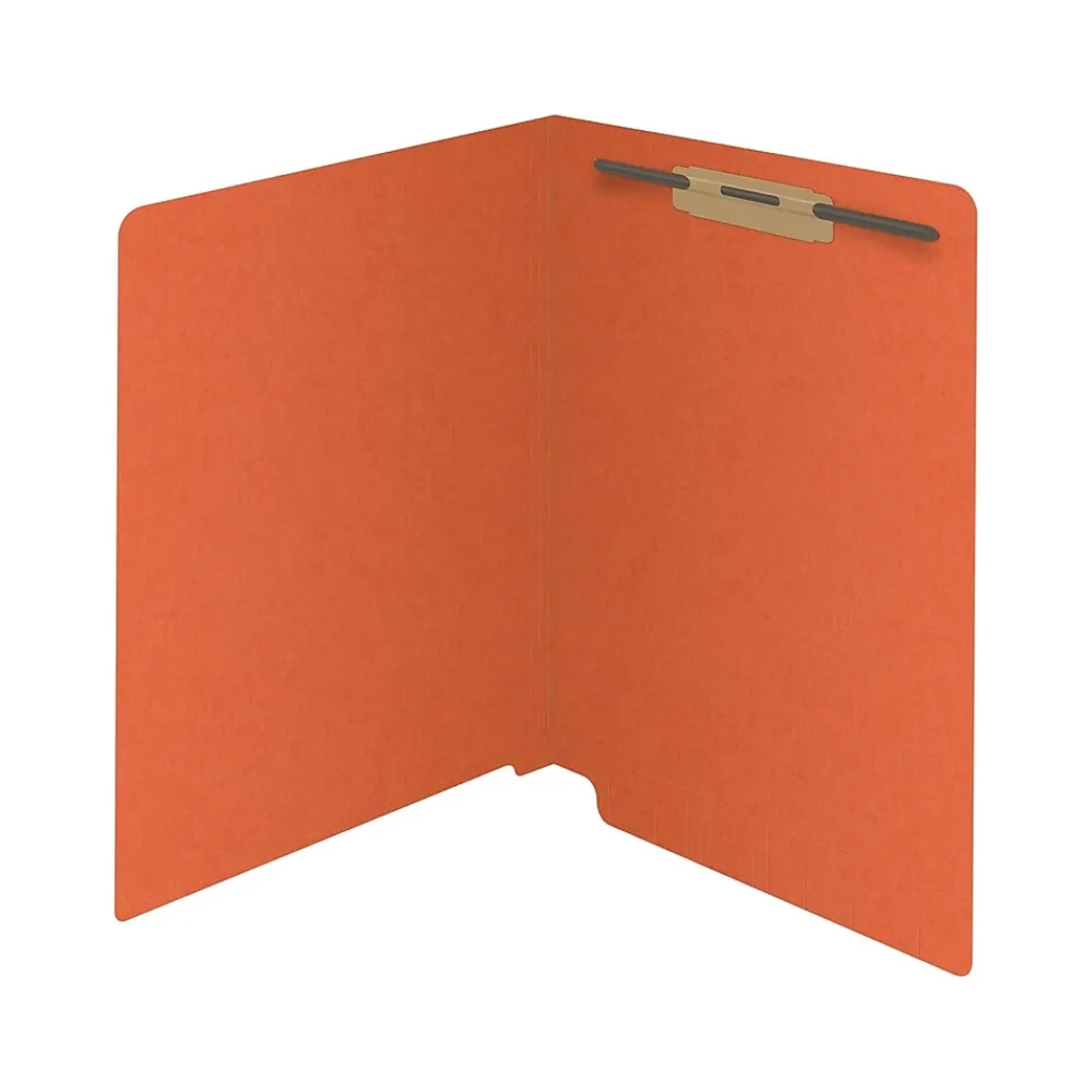 File Folders|Medical Arts Press Reinforced End Tab File Folder, Straight Cut, Letter-Size, Orange, 50/Box (S-01501-ORG)