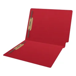 File Folders|Medical Arts Press Reinforced End Tab File Folder, Straight Cut, Letter-Size, Red, 50/Box (S-01602-RED)