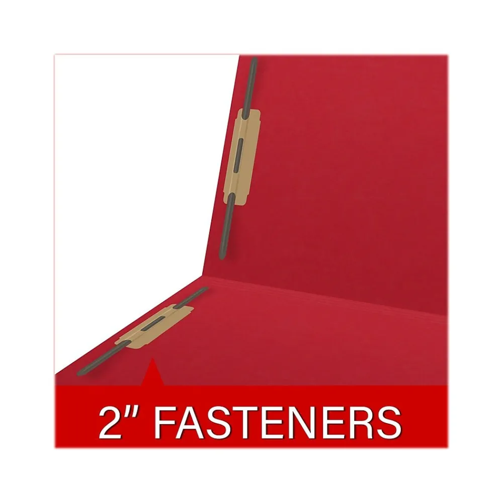 File Folders|Medical Arts Press Reinforced End Tab File Folder, Straight Cut, Letter-Size, Red, 50/Box (S-01602-RED)