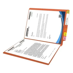 File Folders|Medical Arts Press Reinforced End Tab File Folder, Straight Cut, Letter-Size, Orange, 250/Carton (S-01602-ORG-B)